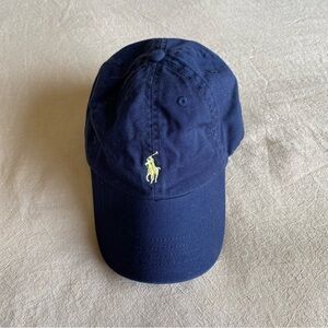 NWOT Polo by Ralph Lauren Baby Navy Blue Iconic Chino Ball Cap 12-24 months